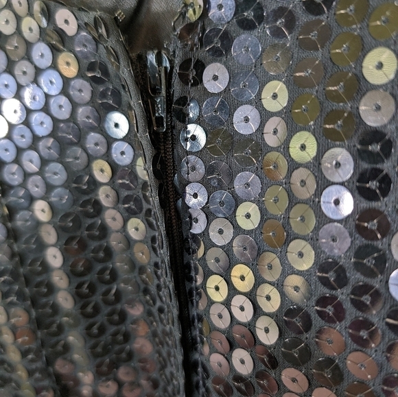 Vintage dress by Alyce Designs sequin cocktail prom mini bodycon 4 - Picture 7 of 8